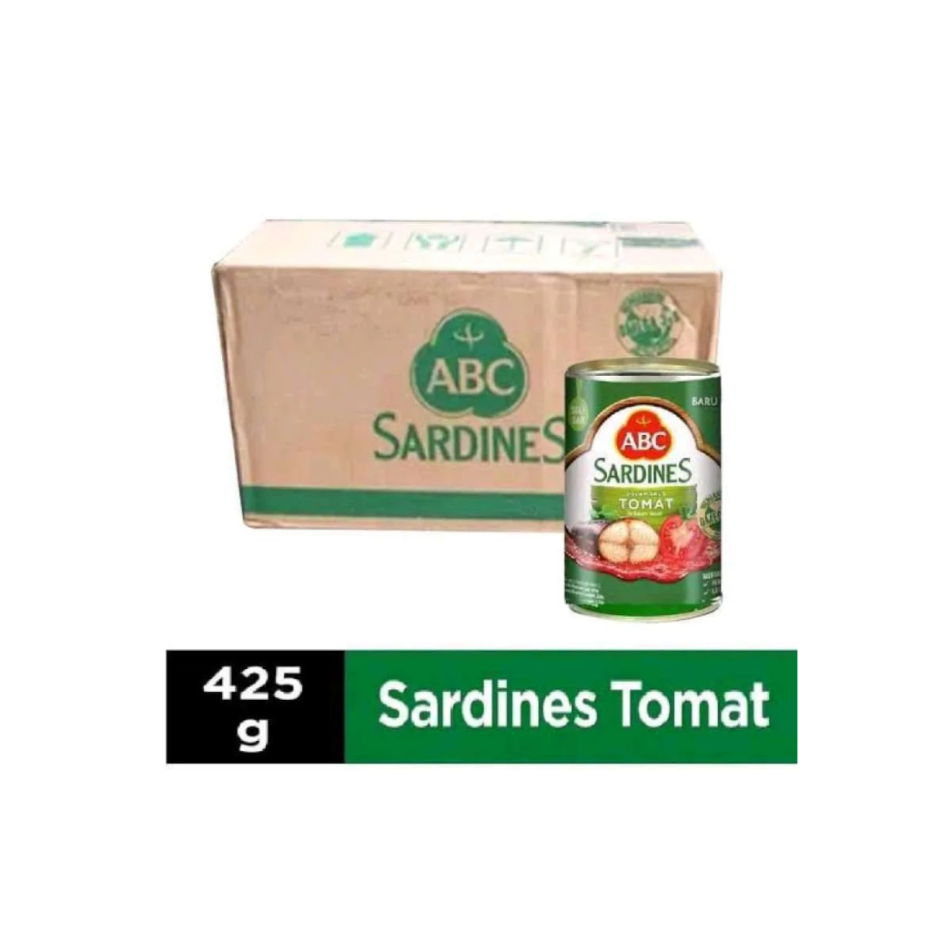 

ABC Sardines 425g – Sarden Kaleng Saus Tomat, Cocok untuk Lauk Harian