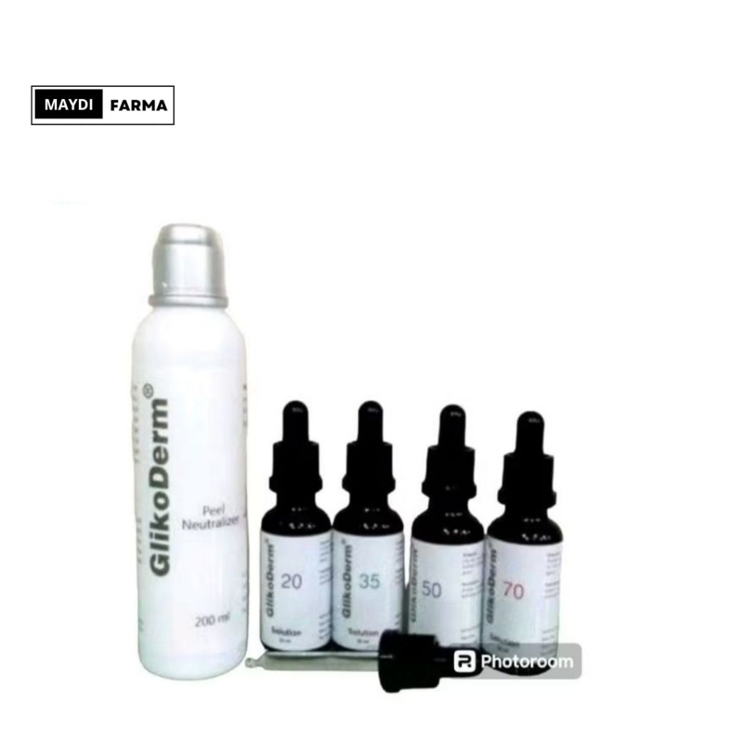 GLIKODERM Peeling Solution AHA Glycolic Acid/20%/35%/50%/70%&Neutralizer Peel
