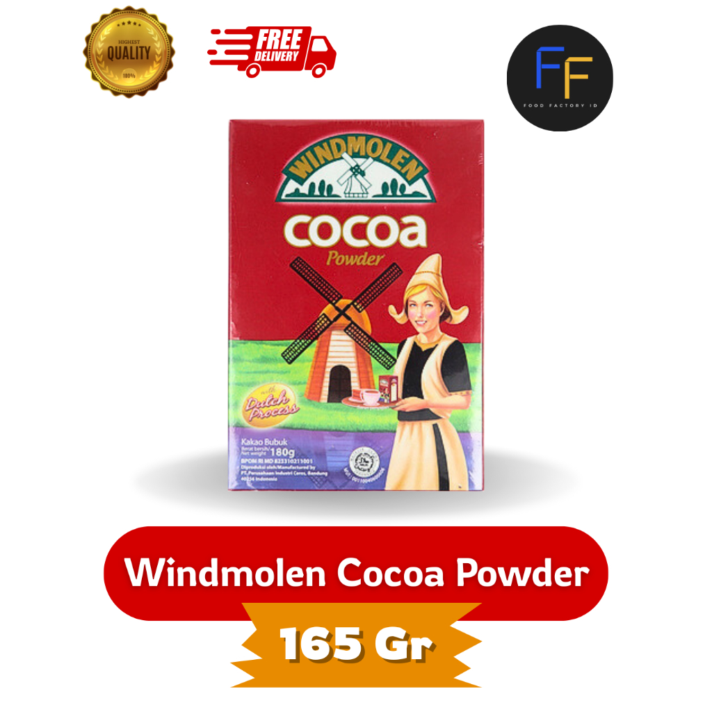 

Windmolen Cocoa Powder 165 Gram TERMURAH - Coklat Bubuk Windmolen