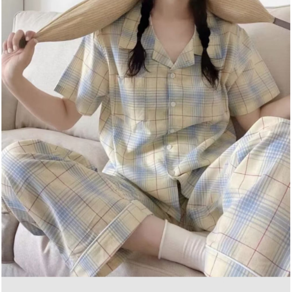 Baju Tidur Korean warna kuning