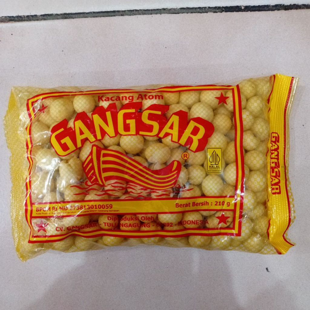 

Kacang Atom Gangsar 210gr 1 Bungkus