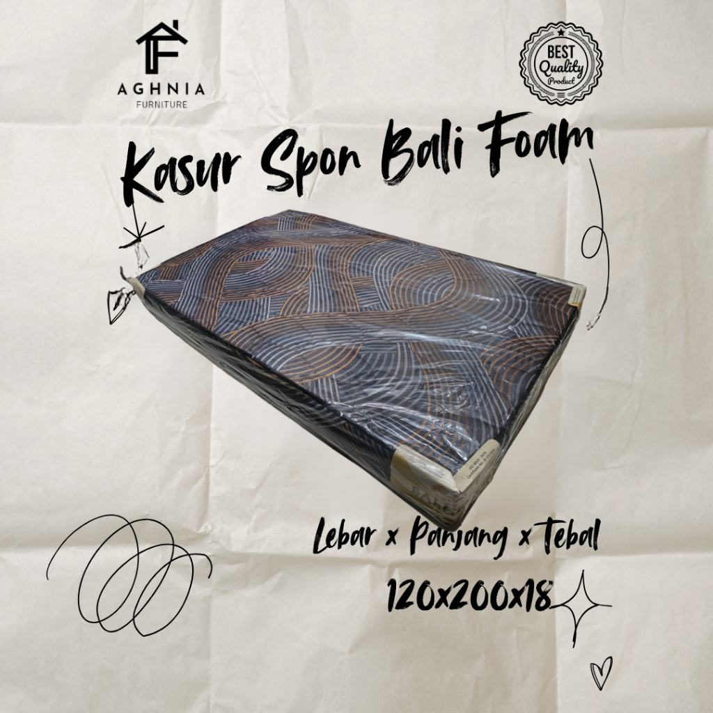 Kasur Busa Spon 120x200 Tebal 18 Muat Untuk 2 Orang