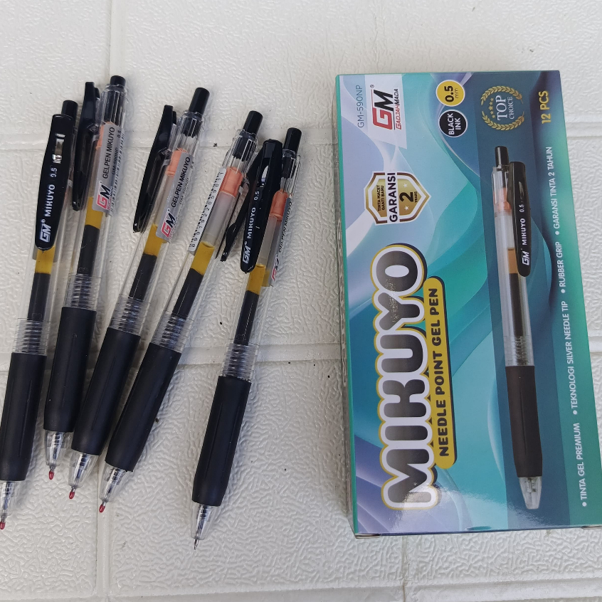 

(1PACK=12PCS)Pulpen Gel Pen MIKUYO GM-590NP