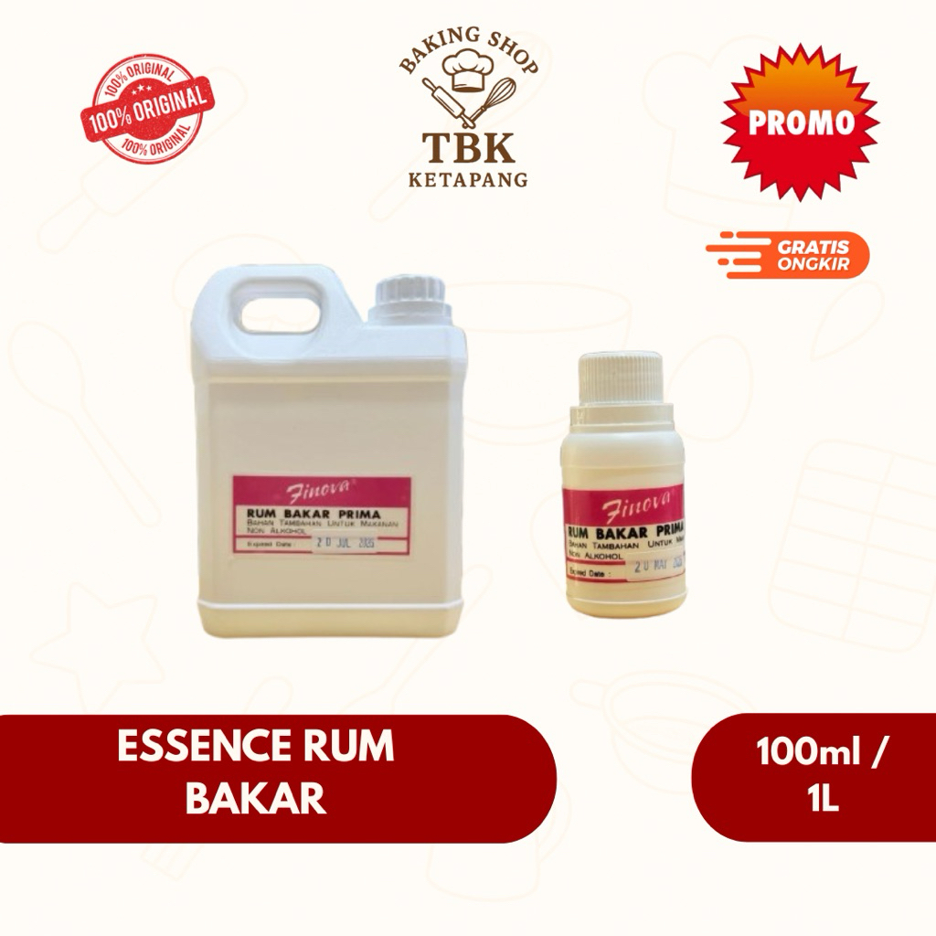 

Perisa / Essence Rum Bakar Finova 100ml / 1Liter