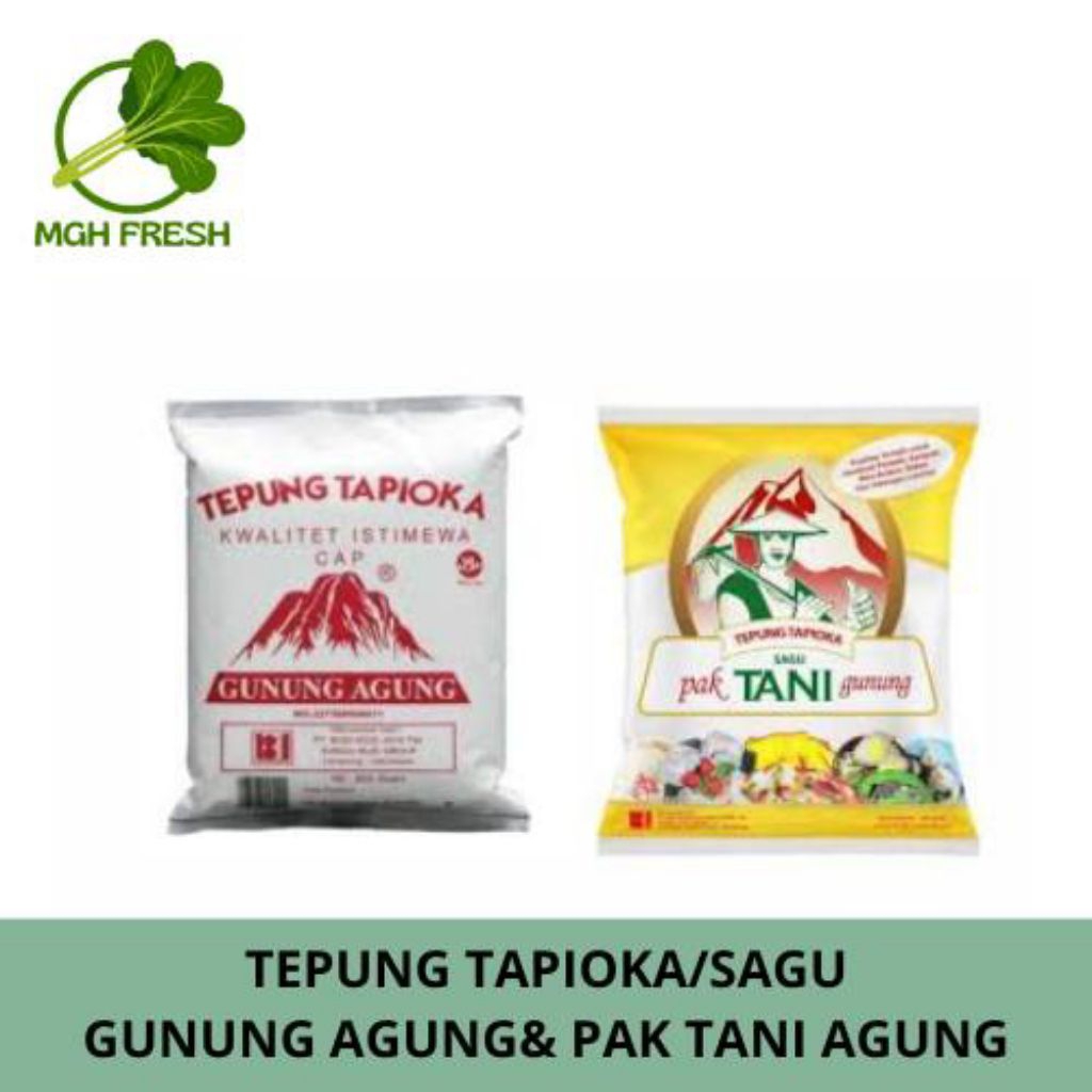 

[ECERAN] TEPUNG TAPIOKA CAP PAK TANI GUNUNG/CAP GUNUNG AGUNG 500gr