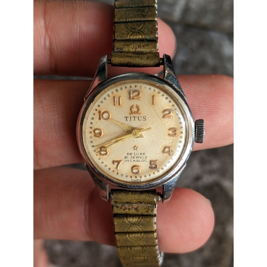 Jam Titus Vintage Rare Otomatis