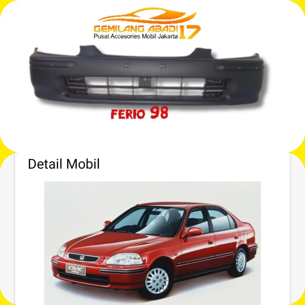 bumper bemper depan honda ferio 98 baru