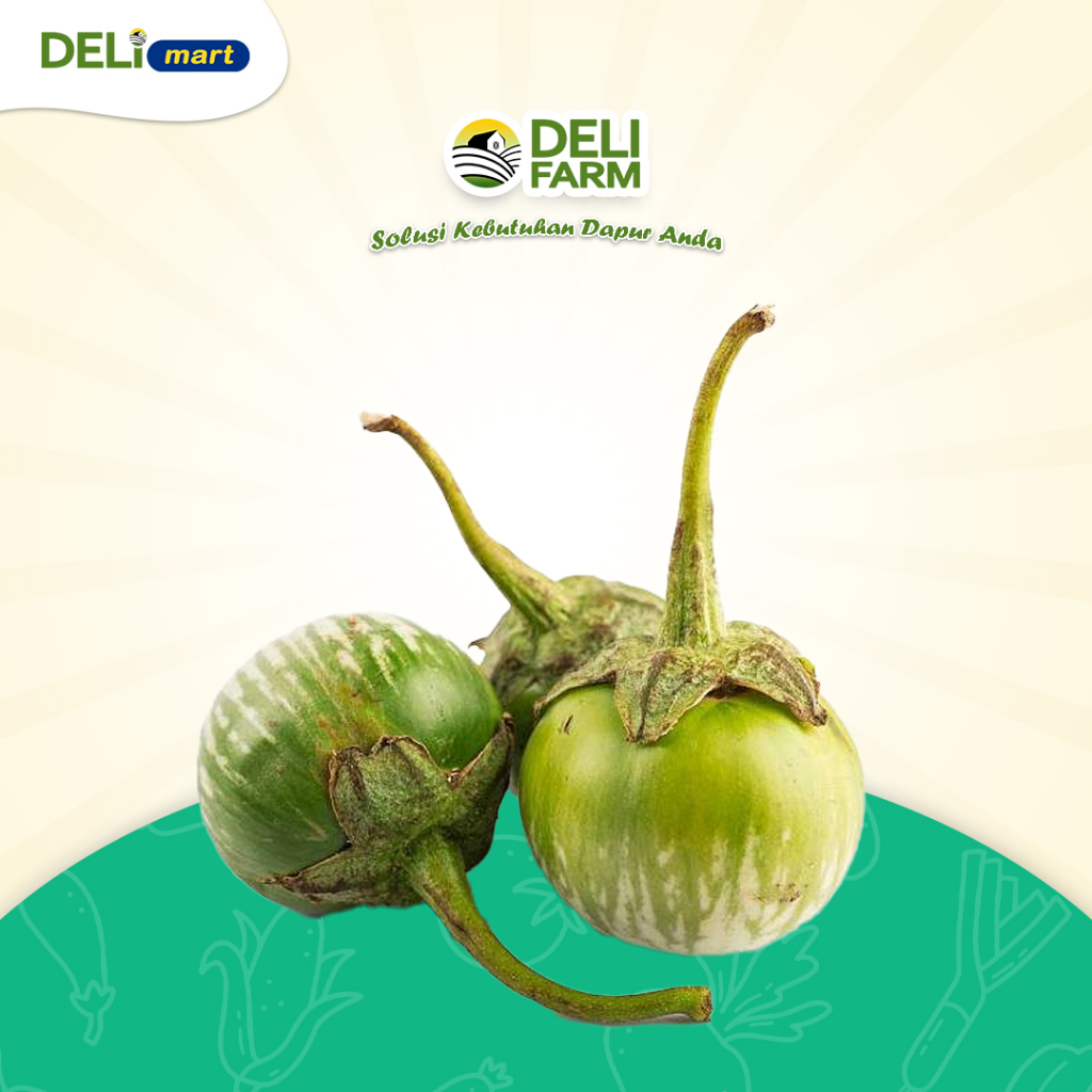 

Deli Mart [Khusus INSTAN Medan] Terong Hijau Kecil by Deli Farm