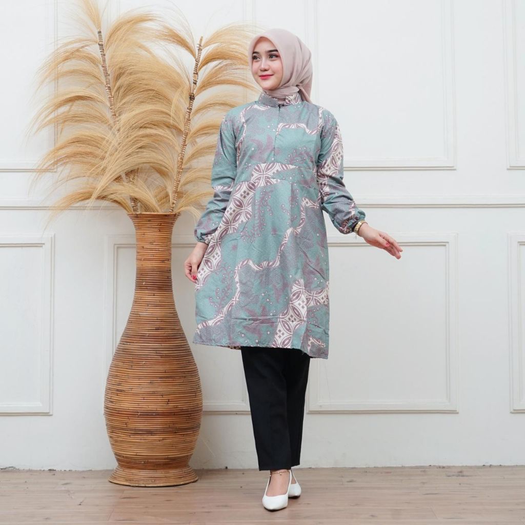 baju gamis batik pekalongan