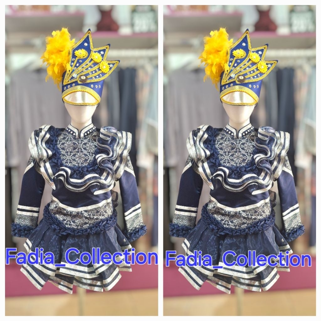 Baju Mayoret Biru Silver/Baju Mayoret Terbaru/Baju Mayoret Wanita/Baju Mayoret Atau Gitapati