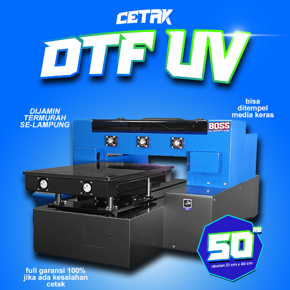

Cetak UV DTF A3 / Meteran Stiker - Decal Kering