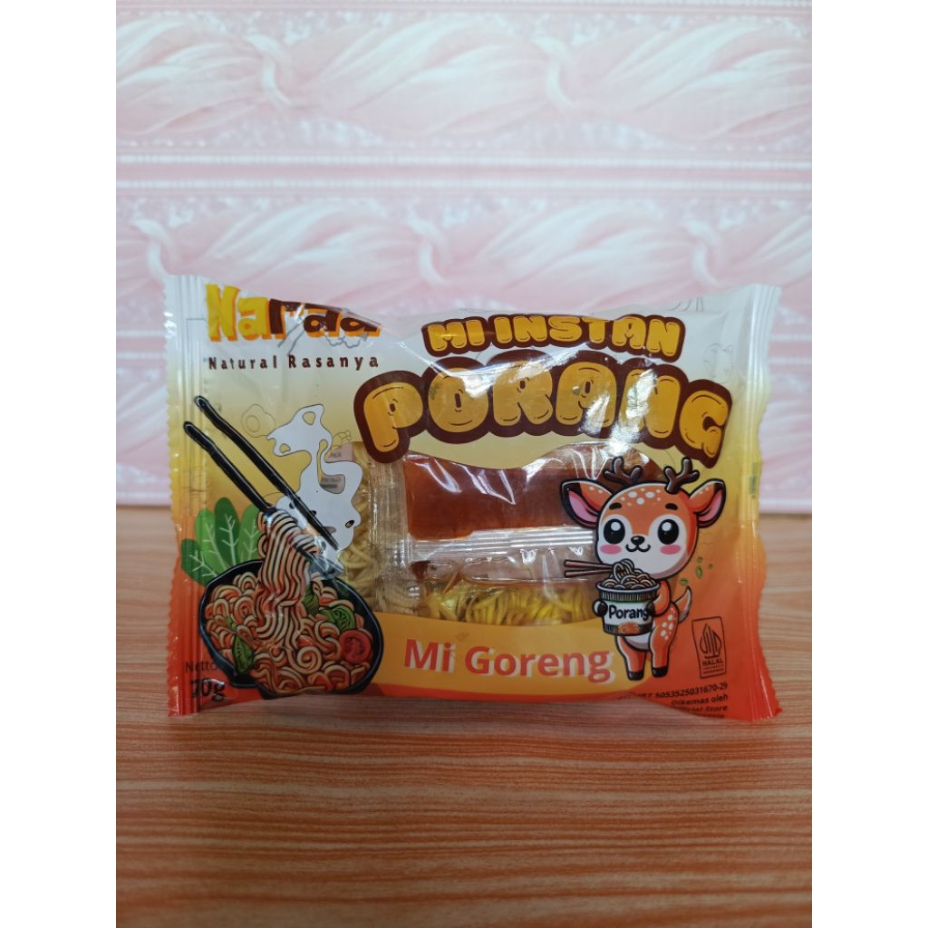 

Mie Porang Naraa Mie Instan Goreng Mie Sehat tinggi serat cocok untuk diet bebas pengawet