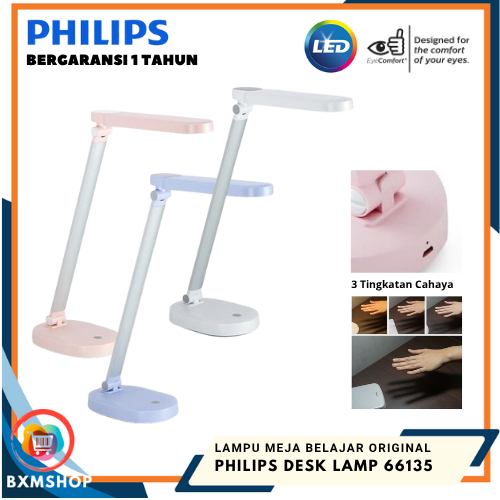 Philips Desk Lamp 66135 Lampu Baca LED / Desk Lamp / Lampu Meja Belajar Philips Original Bergaransi