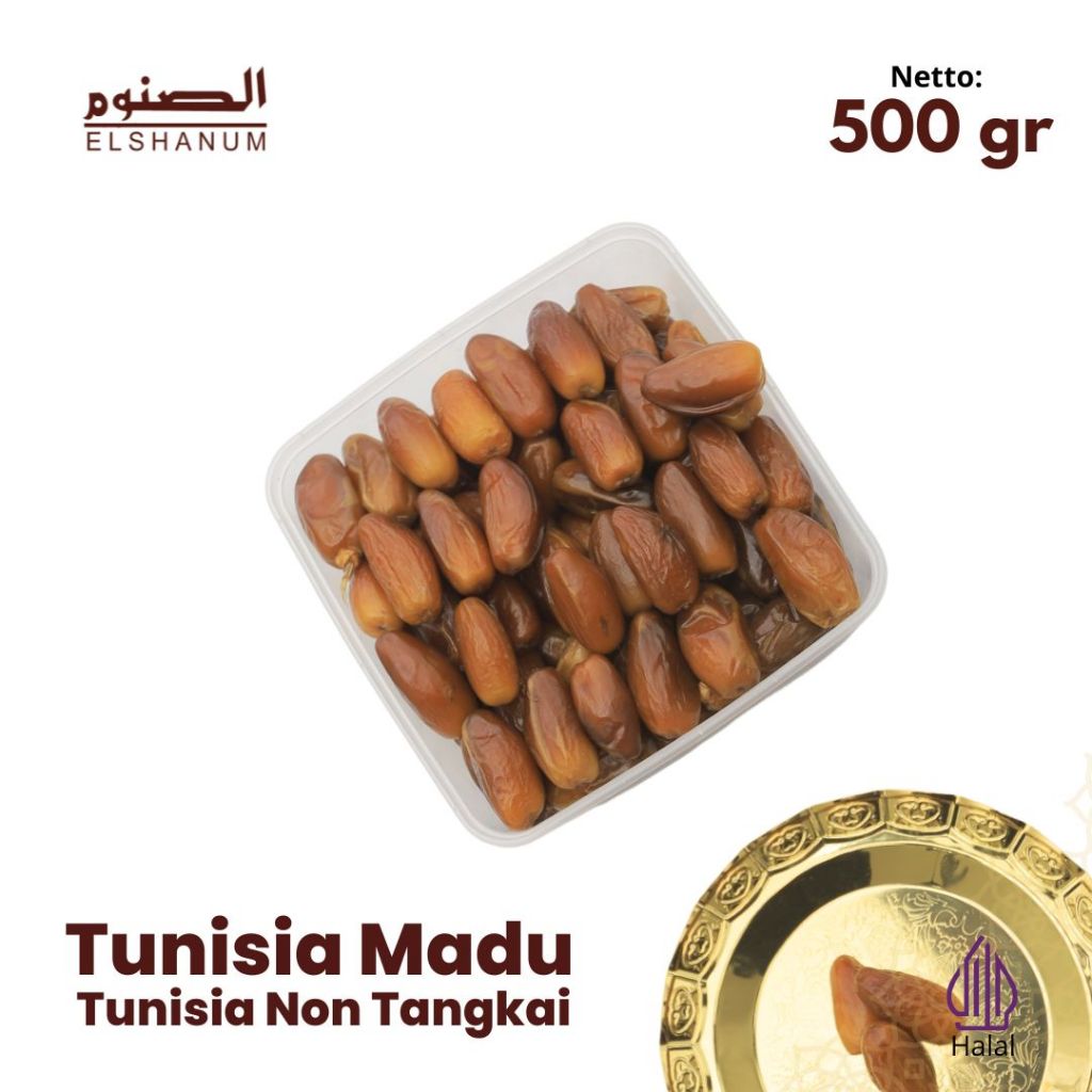 

Kurma Tunisia Madu 500gr / kurma tunis / Elshanum