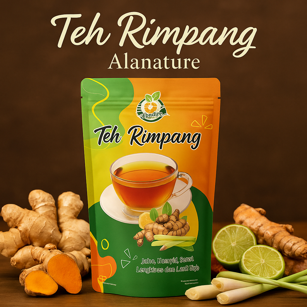 

Teh Rimpang Alanature I Teh Herbal JSR Jahe Lengkuas Sereh Kunyit Jeruk Nipis I isi 20 Tea bag