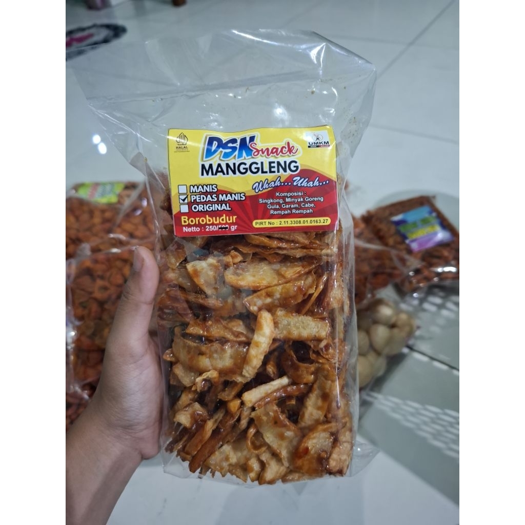 

MANGGLENG SINGKONG/BALUNG KUWUK PEDAS MANIS kemasan 250gram