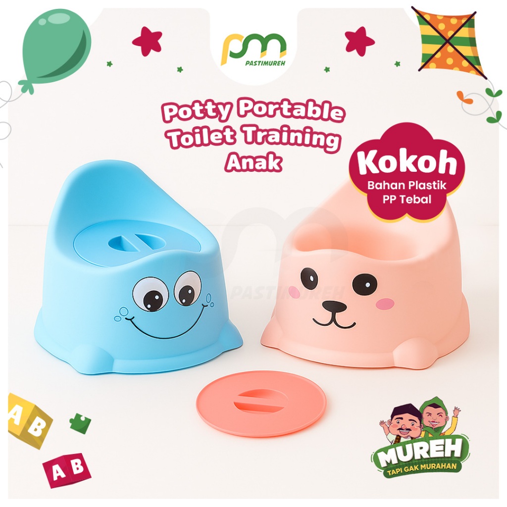PASTIMUREH | Baby Potty / Toilet Training Anak WC Jongkok / Pispot Anak Duduk / Toilet Trainer