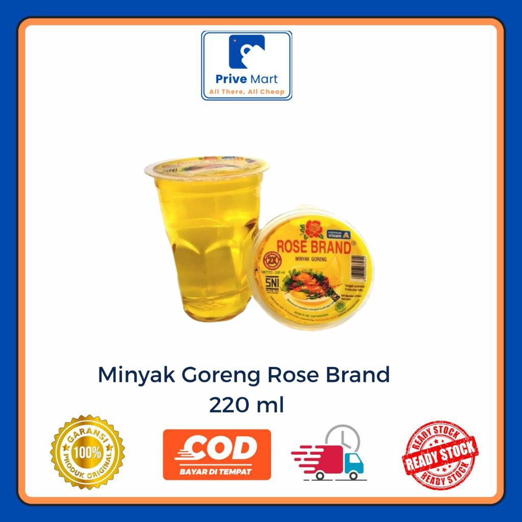

Minyak Goreng Rose Brand 220ml Prive Mart