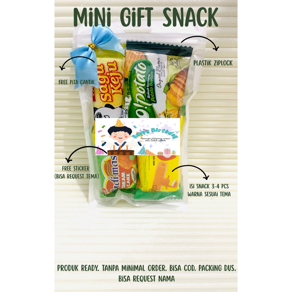 

Mini Gift murah Mini gift snack Mini gift ulang tahun Mini gift wisuda