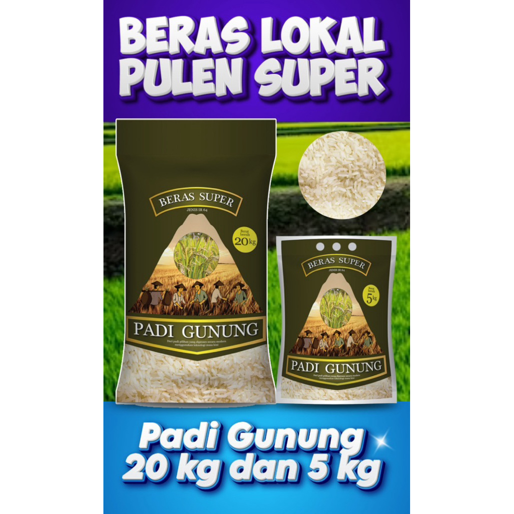 

Beras “Padi Gunung” putih pulen