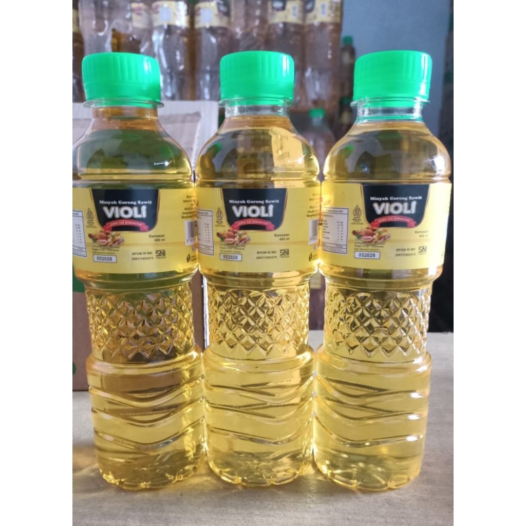 

[ 1krat ] isi 12pc minyak goreng violi kemasan botol 400ml murah