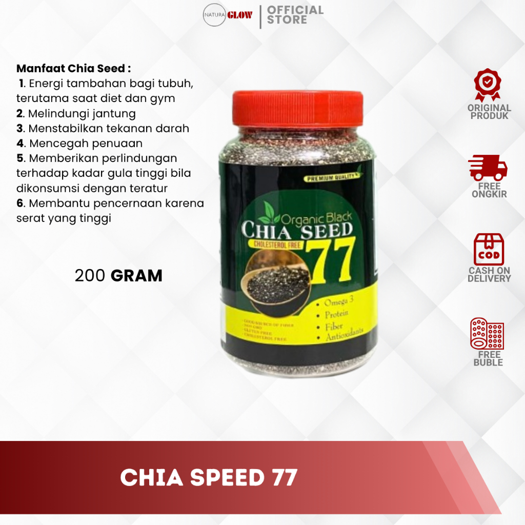 

Organic black CHIA SEED 77 (free Cholesterol) CHIA BLACK SHEED FREE KALORI