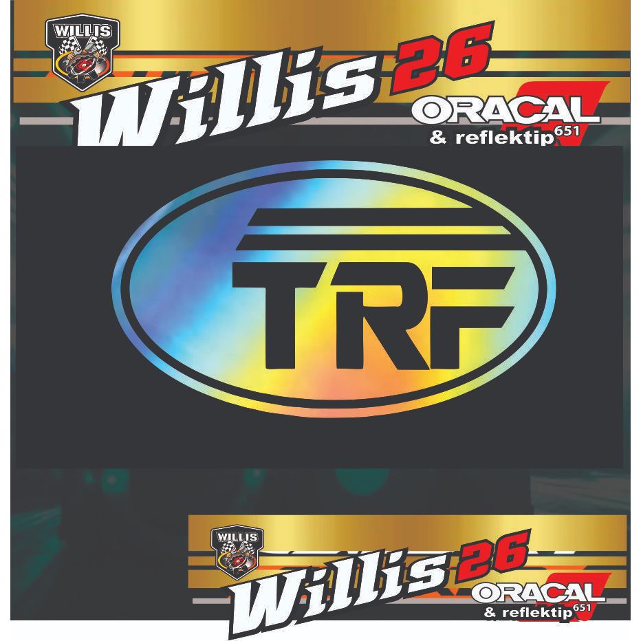 

cutting sticker hardcase box sound system trf lighting .stiker label koper lampu panggung beam TRF HOLOGRAM