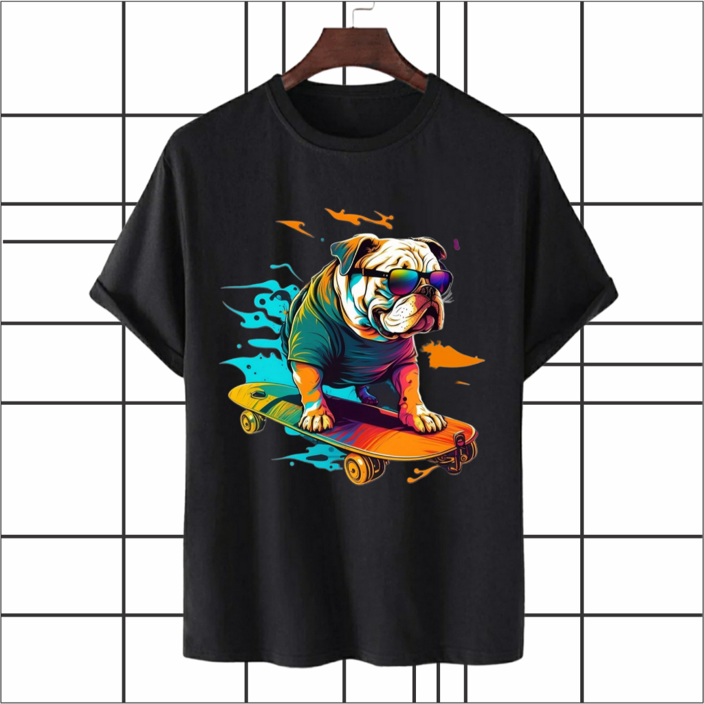 NBSC - Baju Kaos Doggy Skartdboard / Kaos Distro 100% Katun Combed