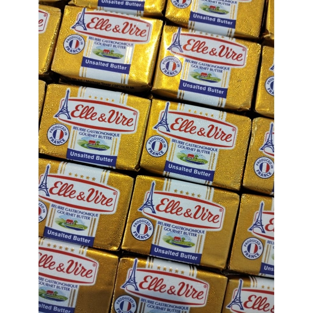 

unsalted butter Elle vire mini cup portion 10 gram x 10 pcs MPASI