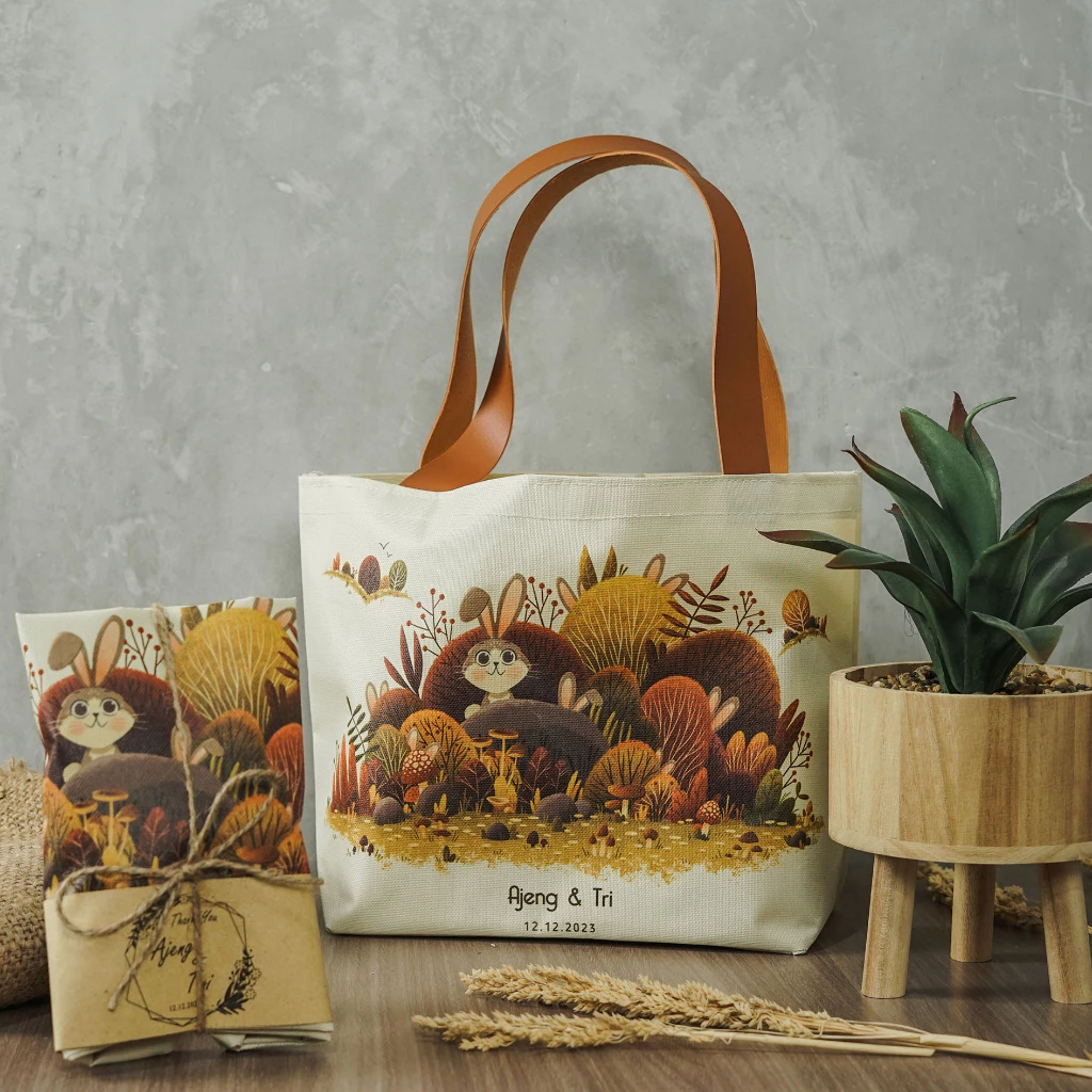 

GIA TAS CUSTOM SOUVENIR NIKAH/ULANG TAHUN /PREMIUM/ BAHAN POLYSTER