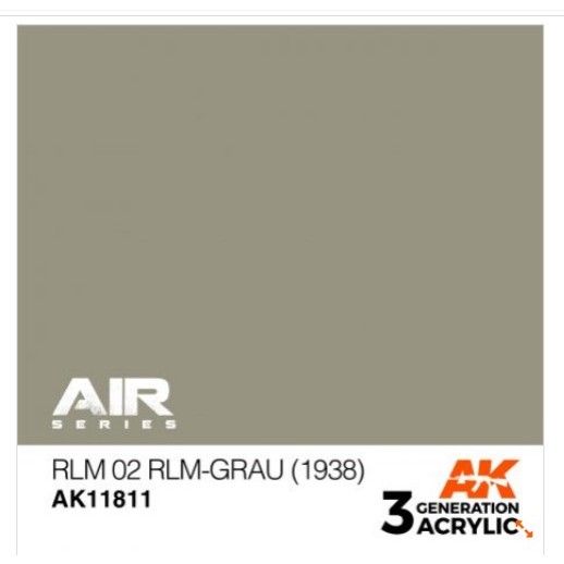 RLM02 RLM-GRAU (1938) AK11811 - cat model kit paint