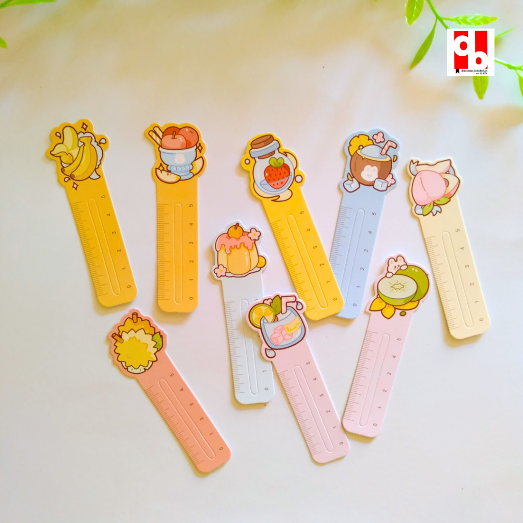 

Pembatas Buku Motif Buah Lucu Bookmarks Cute Fruit Bazaar