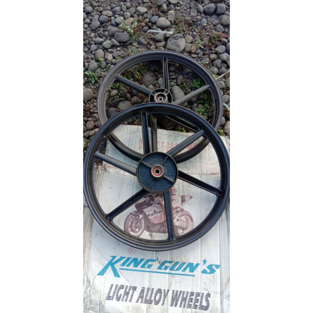 velg racing velg palang pelek rising pelek palang velg variasi lawas palang 6 miring Suzuki Shogun S