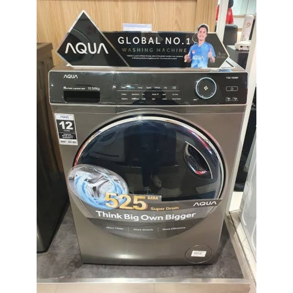 Mesin Cuci Aqua 10 Kg Front Loading