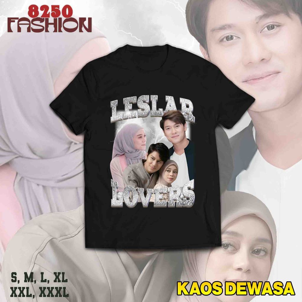 Bandar Kaos Leslar Lovers - Baju Vintage Bootleg Lesti & Rizki Billar - T-Shirt Vintage Streetwear V