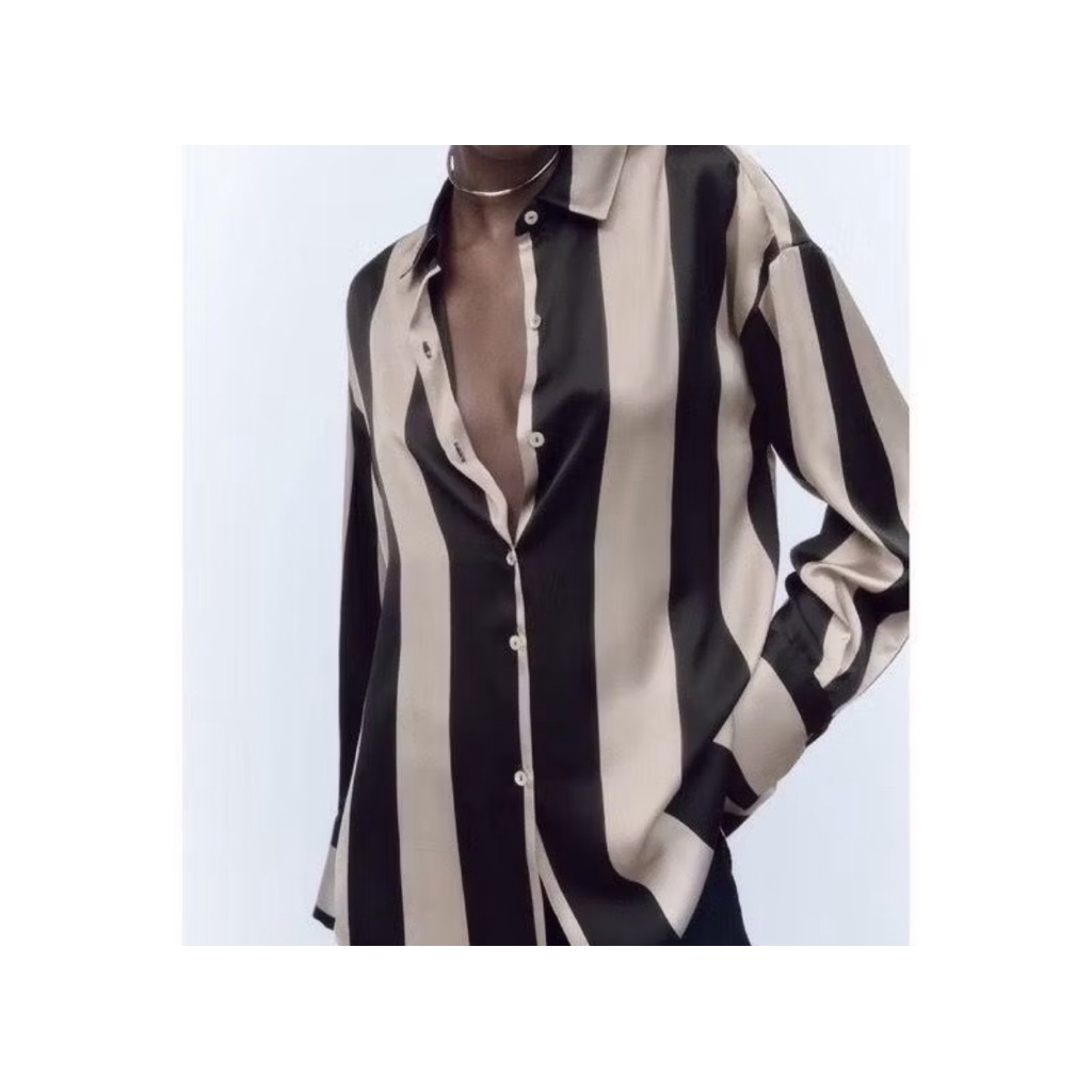 Preloved zara satin shirt