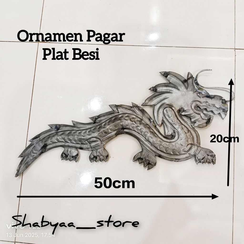 Ornamen Pagar Besi Model Ular Naga Aksesoris Pagar Balkon Tralis Besi Tempa