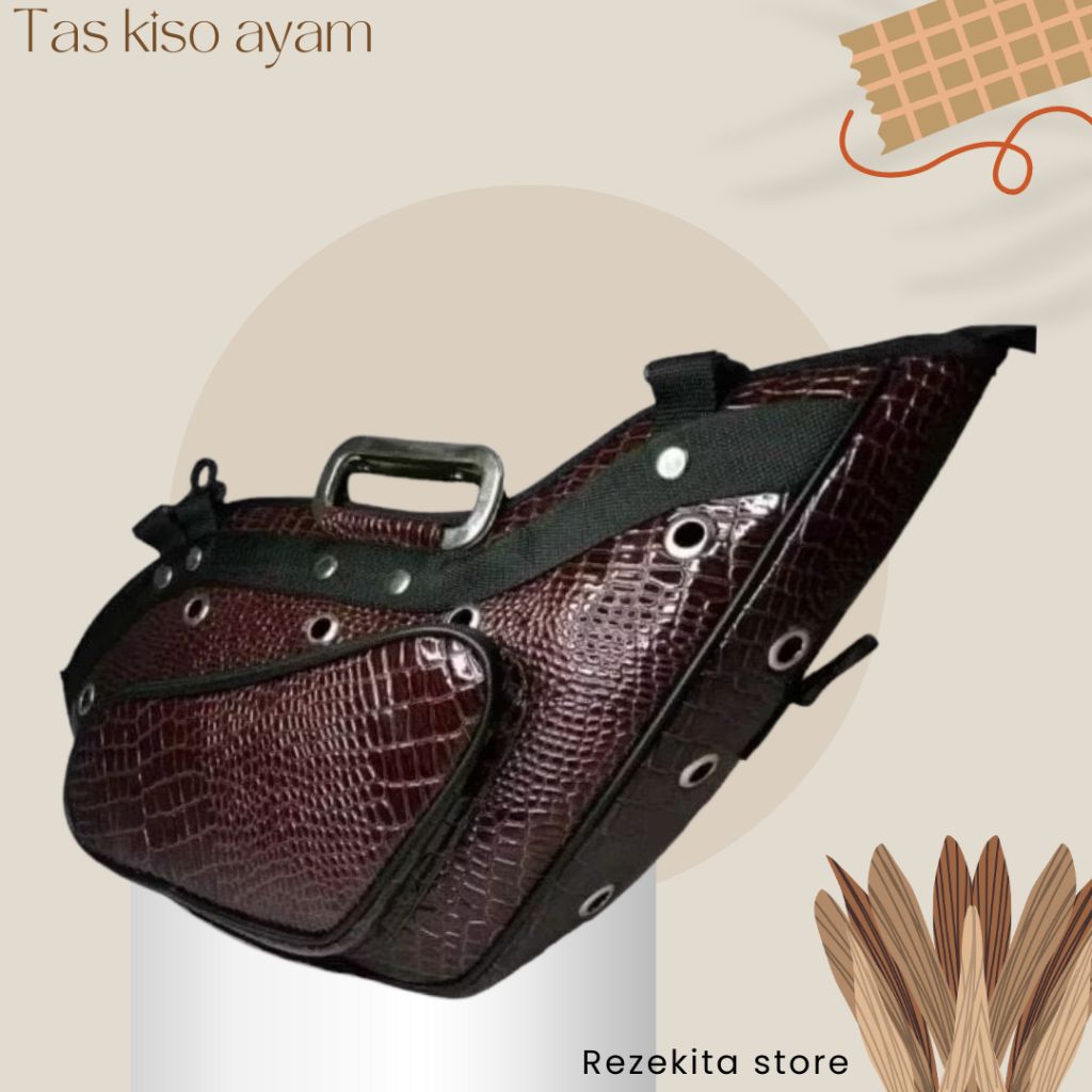 Tas Kiso Ayam Bangkok Kulit Sintetis Premium – Desain Keren & Nyaman Dibawa