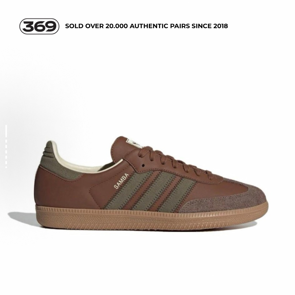 Adidas Samba Brown Olive Strata (Original 100% GARANSI ORIGINAL SEUMUR HIDUP)
