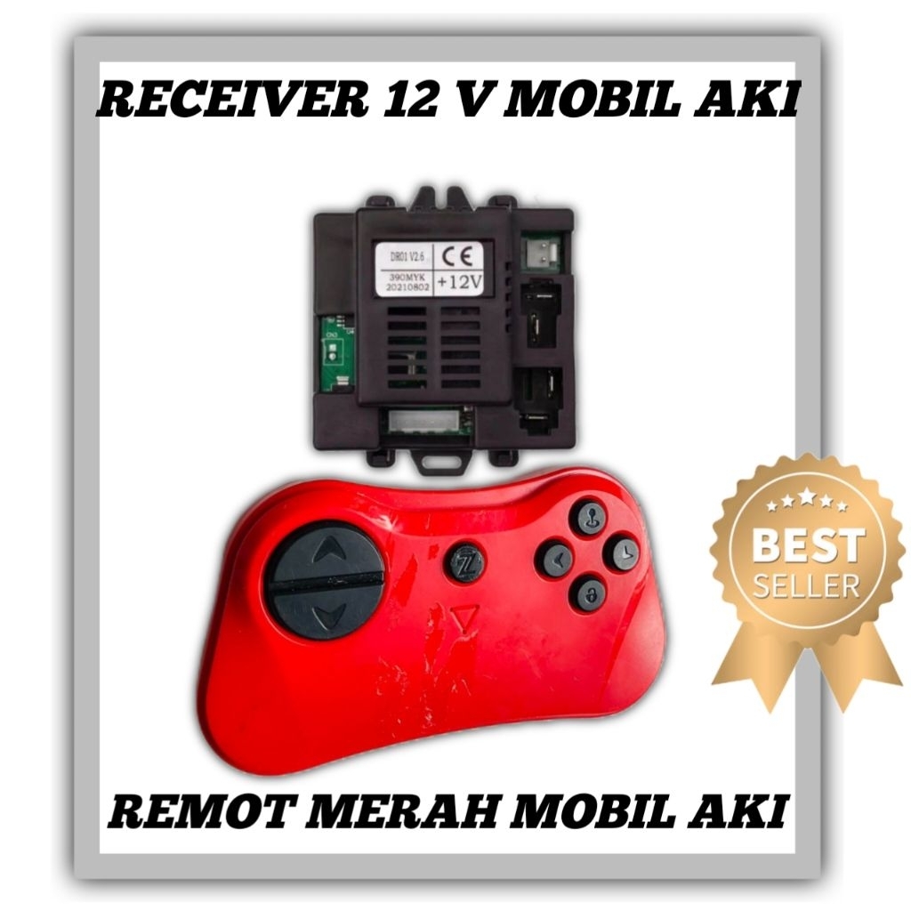 Receiver 12 v mobil anak // remot mobil aki original receiver mobil aki