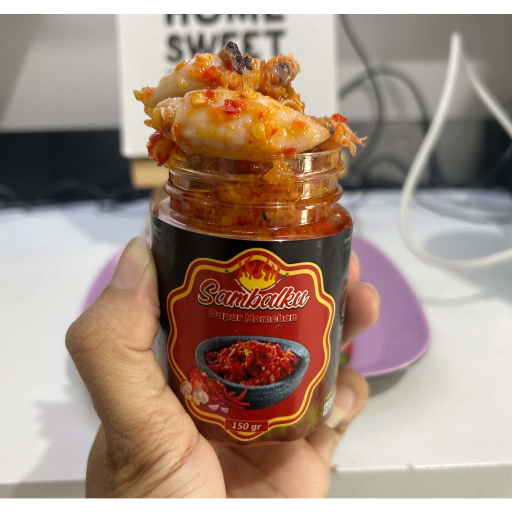 

Dapur Momchant Sambal Balado Baby Cumi, Sambal instan Siap Makan
