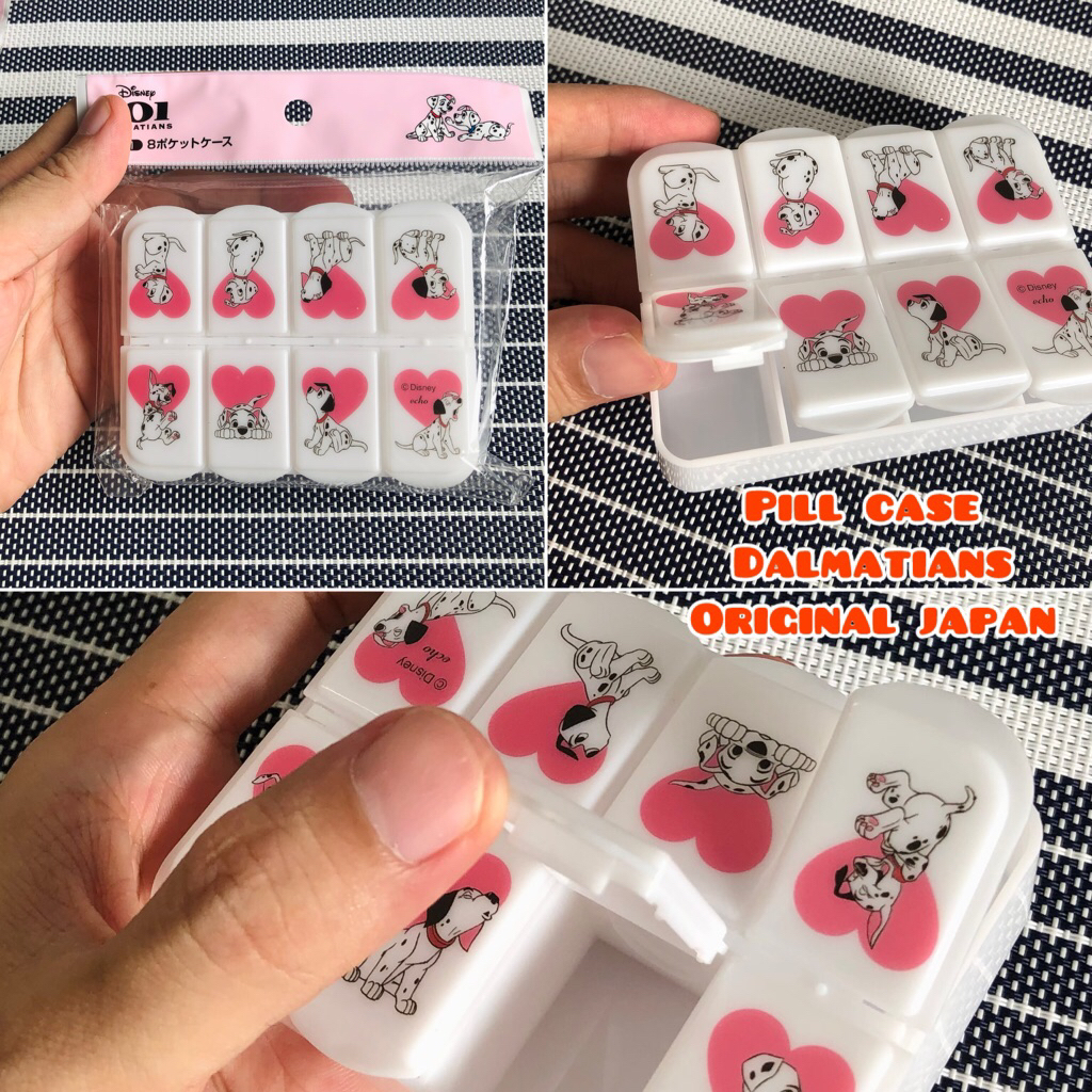 disney edition dalmatians pill case 8 pocket original japan