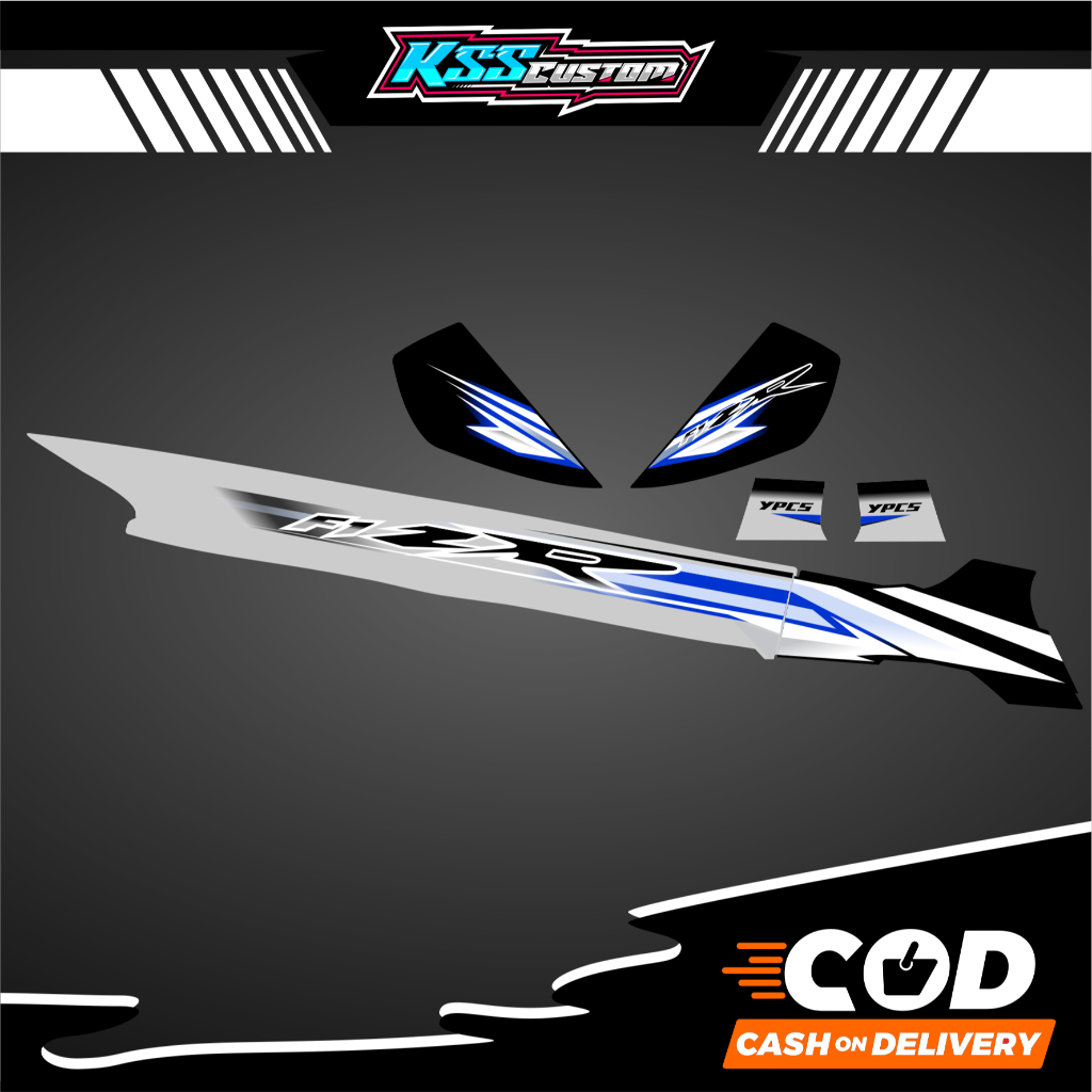 striping fizr sporty custom - striping stiker fizr variasi custom- striping stiker fizr full clutch