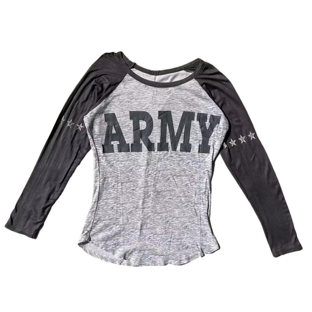 [PRELOVED] Kaos Two Tone Army y2k