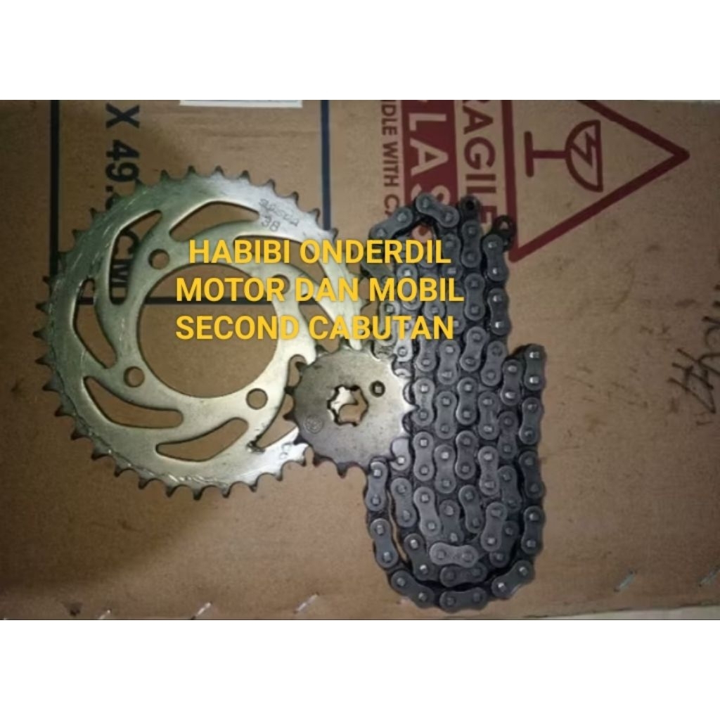 gear gir rantai set Yamaha Vega r new pnp jupiter z / ORIGINAL 1SET CABUTAN