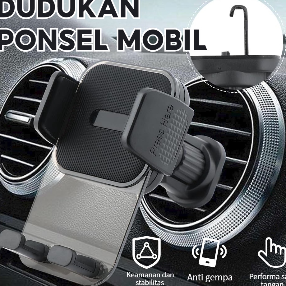 Terbaik Car Holder HP Mobil Air Vent Suction Car Mount Mobile Phone Holder Dashboard Holder HP di Mo