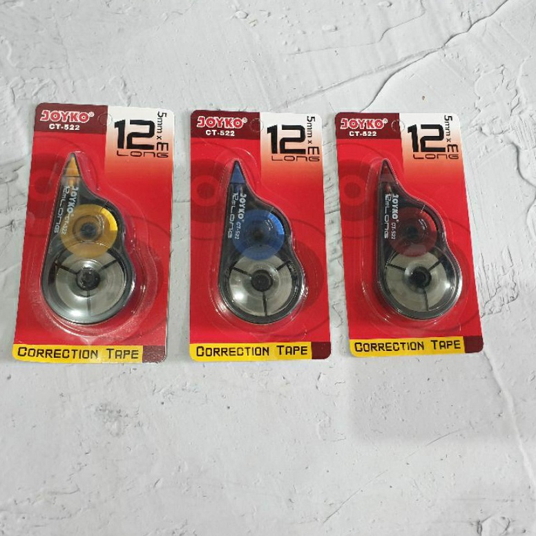 

KODE E49R Tipex Roll Joyko CT522 12 Meter Warna Beragam