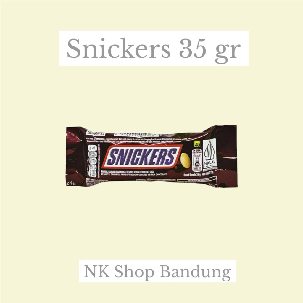 

Snickers Cokelat Kacang 35gr – Camilan Energi Lezat