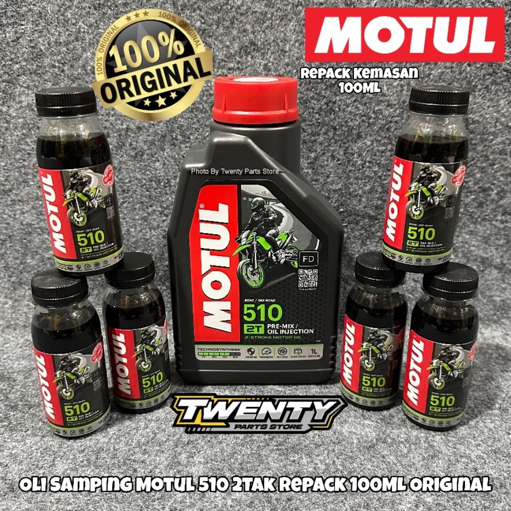 OLI SAMPING MOTUL 510 2T 2TAK REPACK KEMASAN 100ML ORI ORIGINAL MOTUL