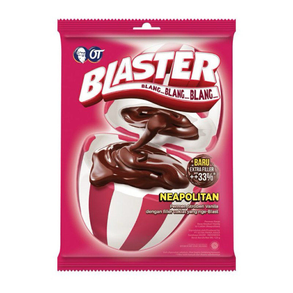 

Blaster Neaplitan Sukocok permen 125gr isi 50 butir